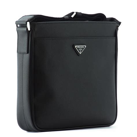 black saffiano men's prada leather wallet|prada saffiano leather shoulder bags.